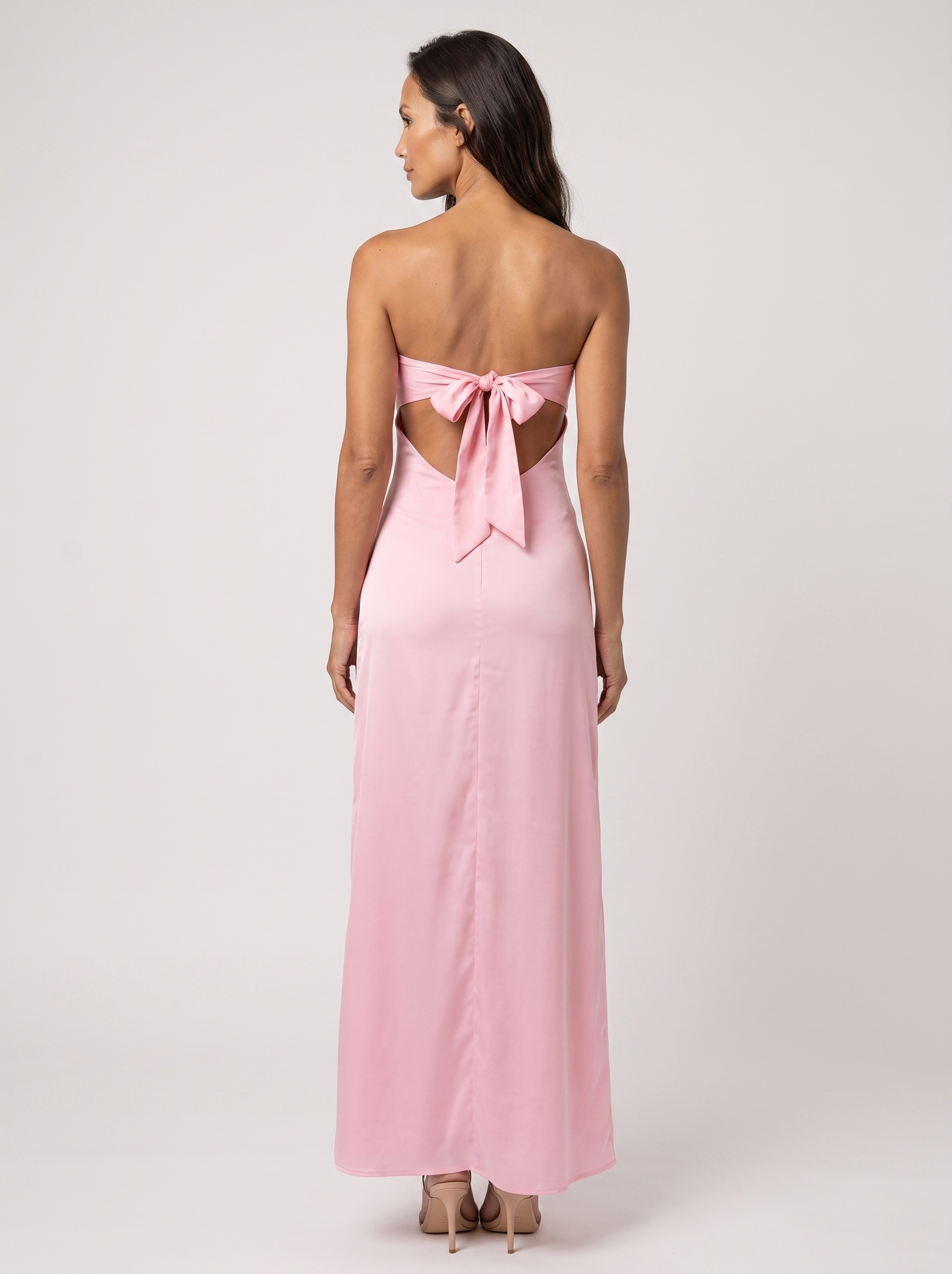 Cutout Homecoming Maxi Dress - Pink