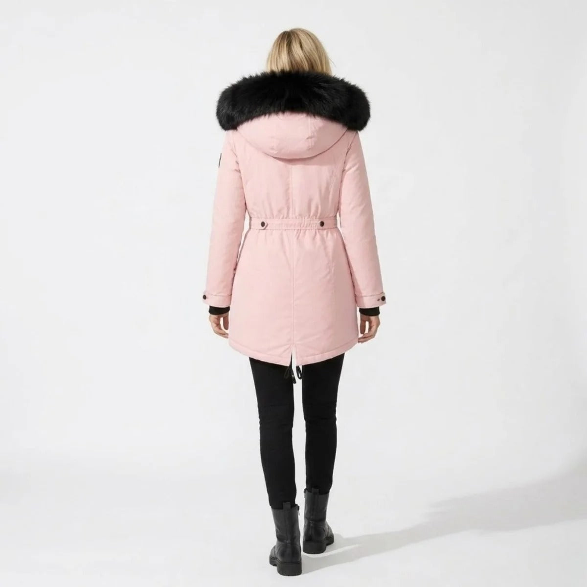 Women's Plush-Trim Hooded Parka Jacket - View 8