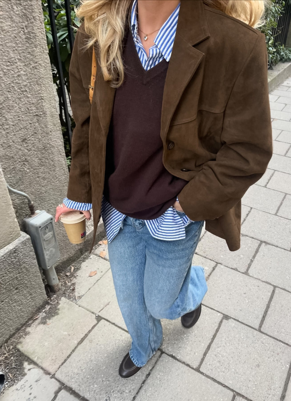 Women's Suede-Effect Button Jacket - View 6