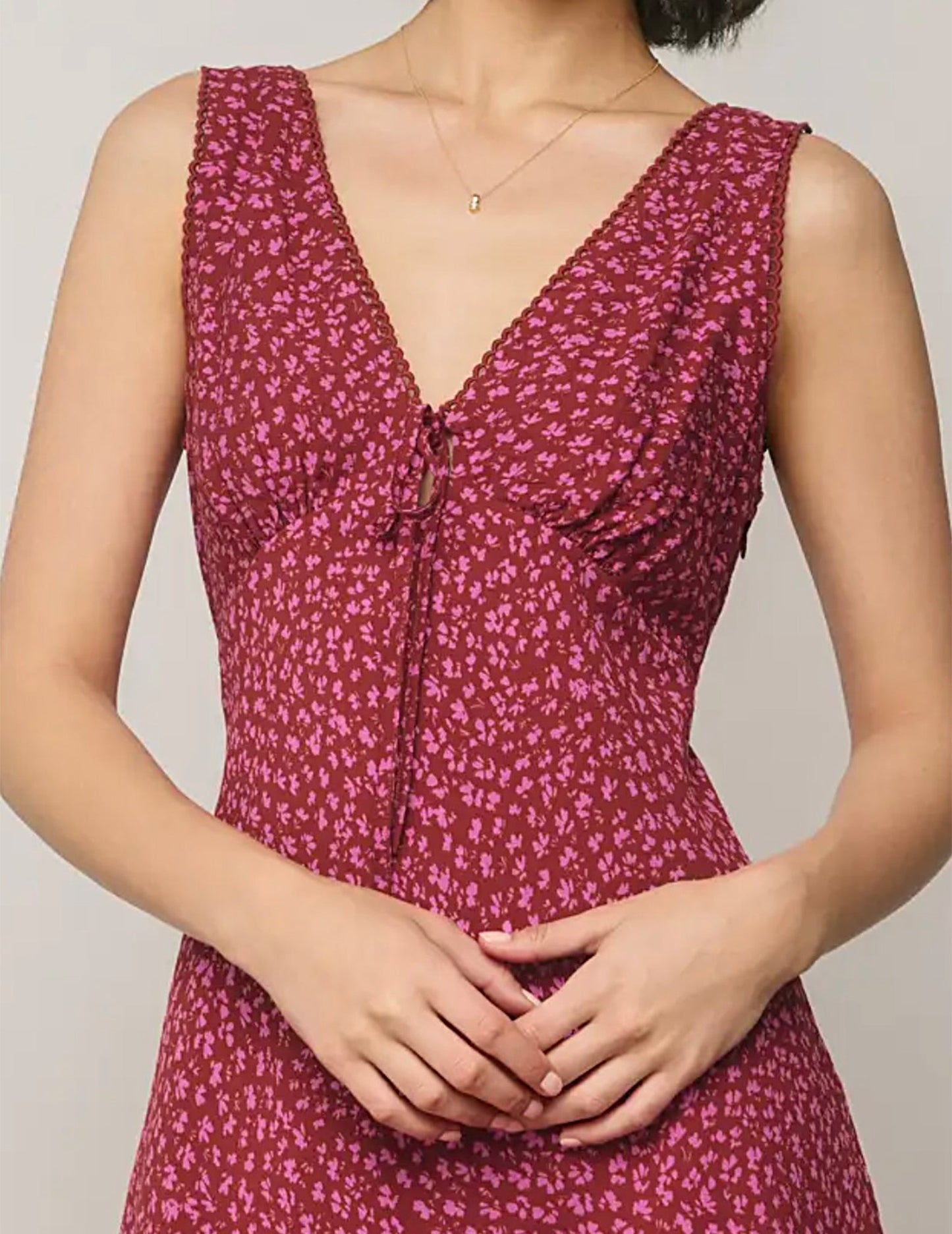 Print Babydoll Mini Dress
