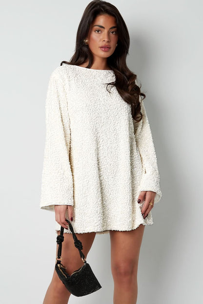 Women's Cocktail Long Sleeve Mini Dress with Back Bow - product image 2