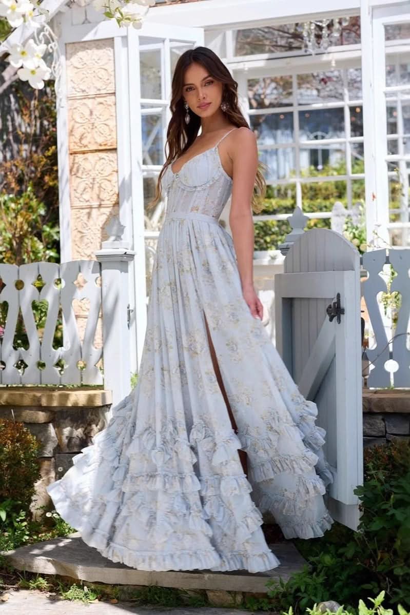 Women's Wedding Guest Floral Sweetheart Maxi Dress - product image 3