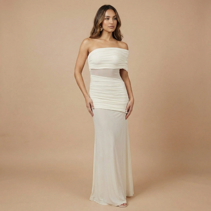 Women's Wedding Guest Off Shoulder Sheer Maxi Dress - product image 2
