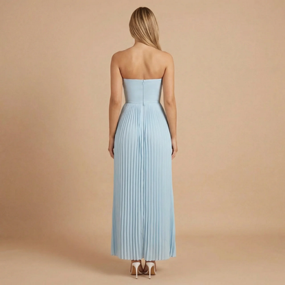 Women's Wedding Guest Strapless Pleated Maxi Dress - product image 3