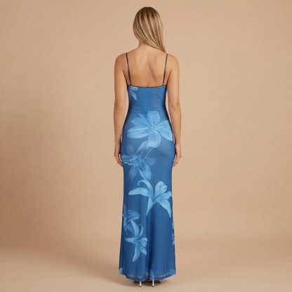 Women's Wedding Guest Floral V Neck Maxi Dress - product image 2