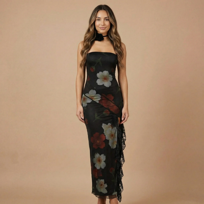Women's Wedding Guest Strapless Floral Maxi Dress - product image 2