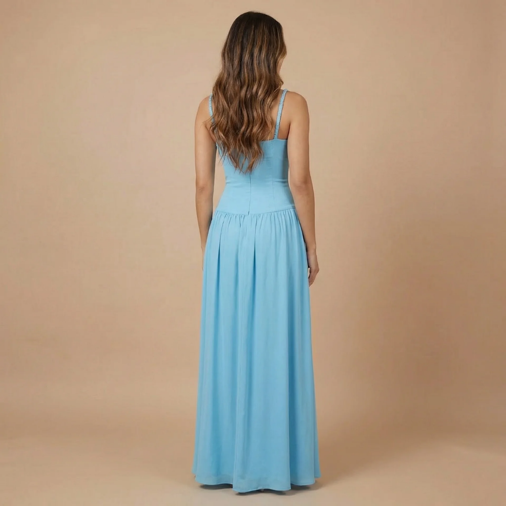 Women's Wedding Guest Ruched Bust Maxi Dress - product image 4