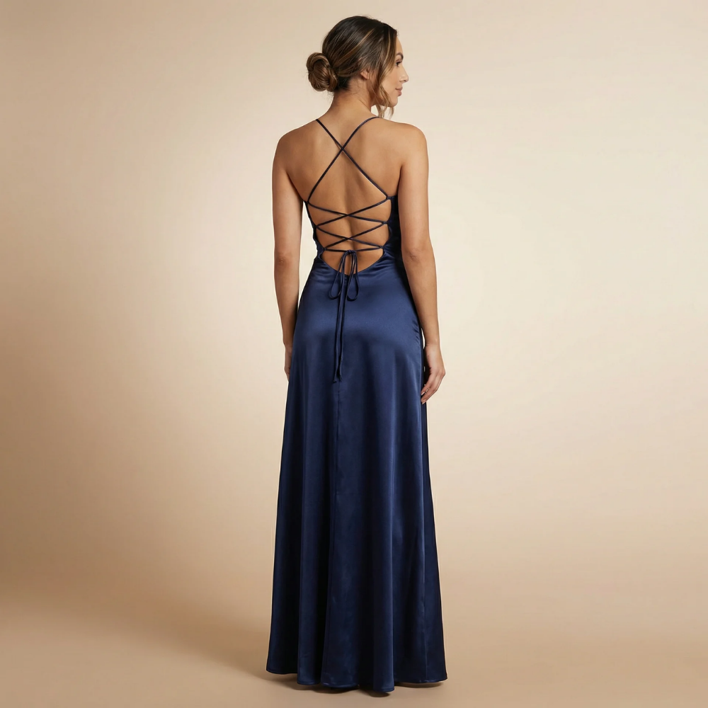 Women's Prom Cowl Neck High Low Maxi Dress - product image 10