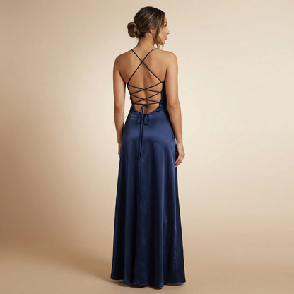 Women's Prom Cowl Neck High Low Maxi Dress - product image 10