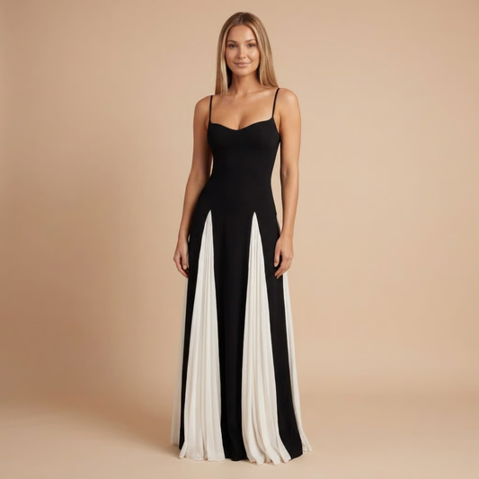 Women's Wedding Guest Colorblock Sweetheart Maxi Dress - product image 1