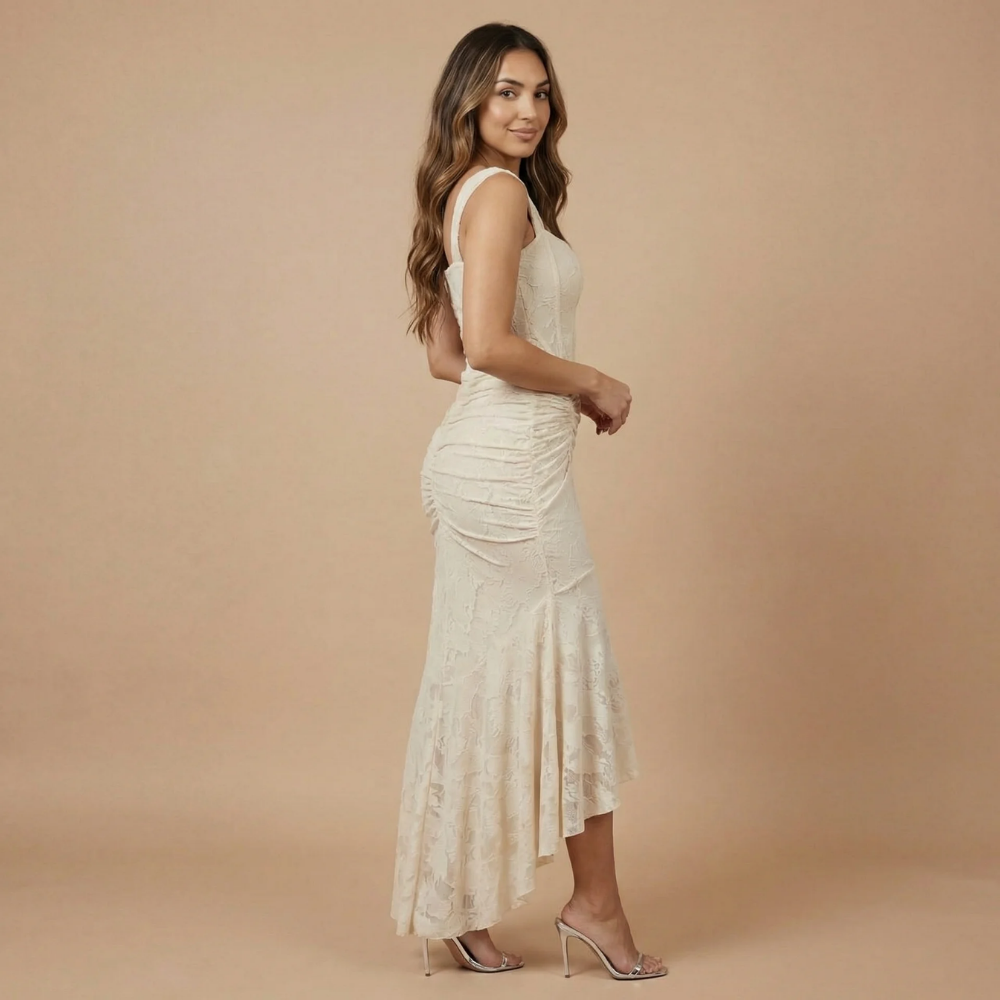 Women's Wedding Guest High Low Corset Maxi Dress - product image 8