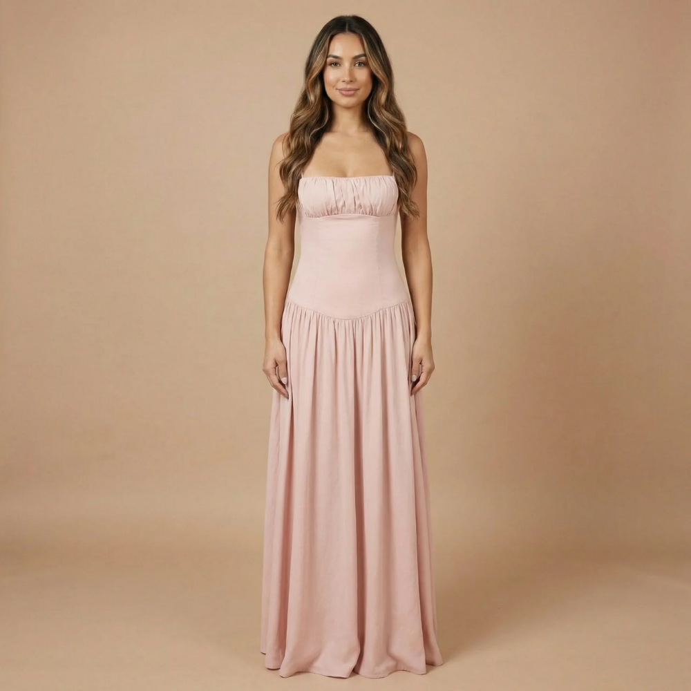 Women's Wedding Guest Ruched Bust Maxi Dress - product image 3