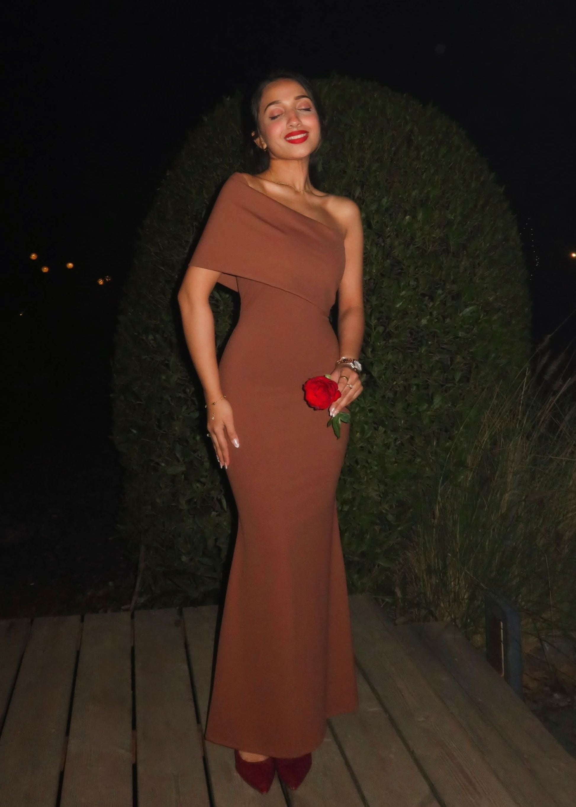Women's Formal One Shoulder Maxi Bodycon Dress - product image 2
