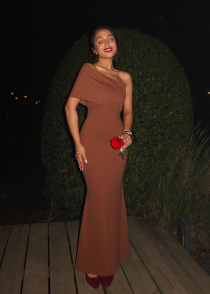Women's Formal One Shoulder Maxi Bodycon Dress - product image 2
