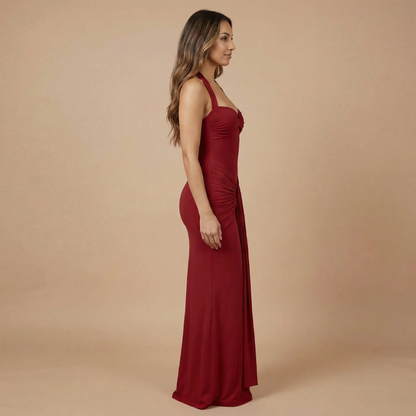 Women's Wedding Guest Sweetheart Halter Maxi Dress - product image 6