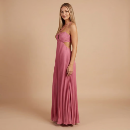 Women's Wedding Guest Pleated Halter Maxi Dress - product image 10