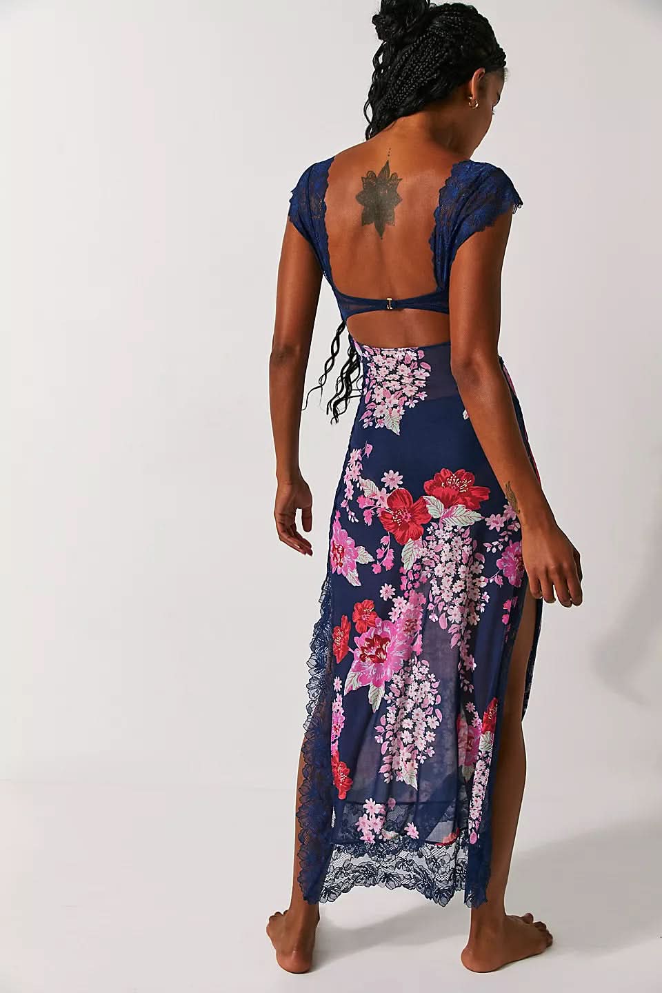 Women's Wedding Guest Floral V Neck Maxi Slip Dress - product image 12