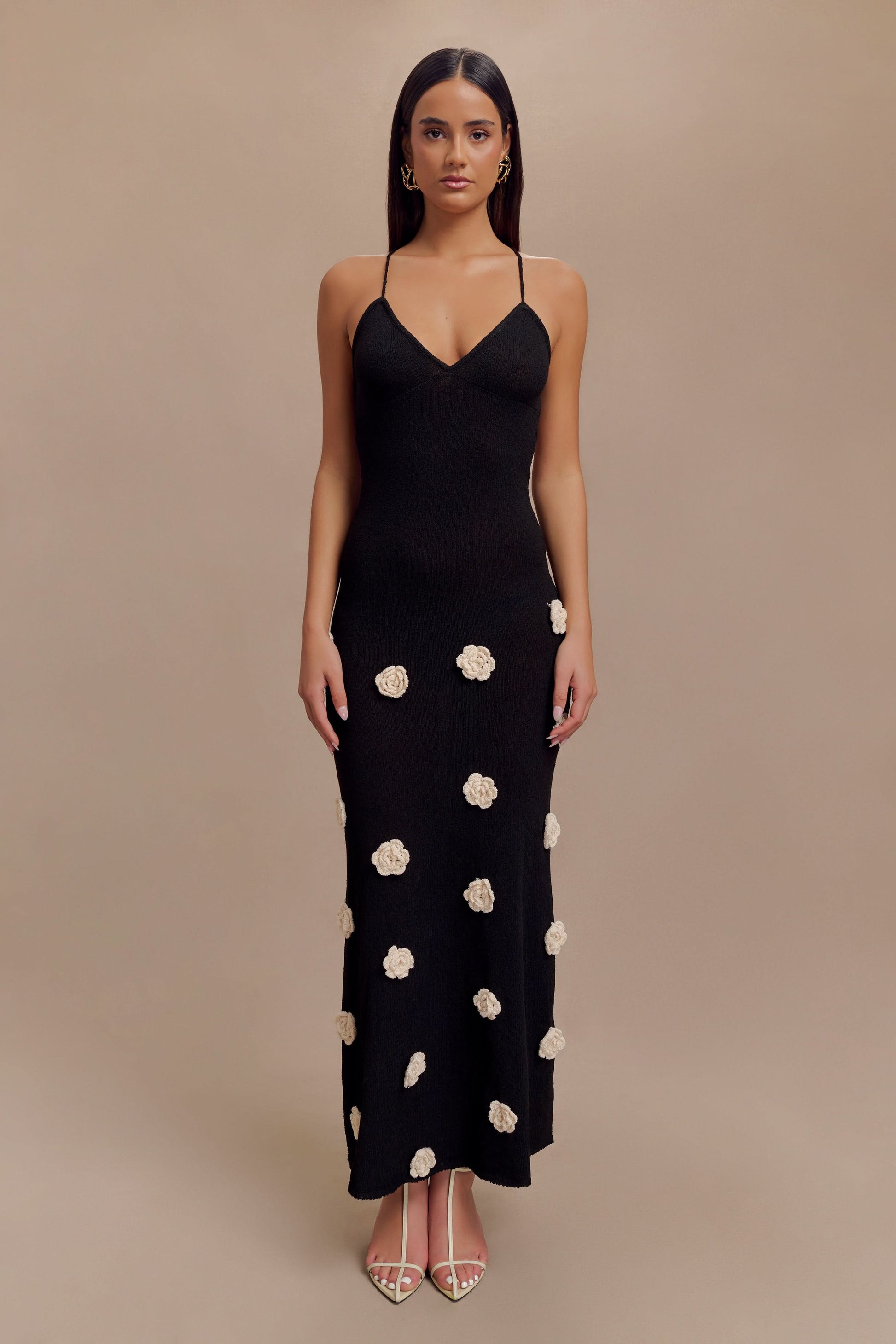 Women's Wedding Guest Floral V Neck Maxi Dress - product image 1