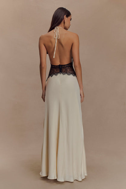 Women's Wedding Guest Lace Halter Maxi Dress - product image 6
