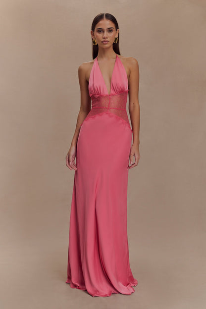 Women's Wedding Guest Lace Halter Maxi Dress - product image 10