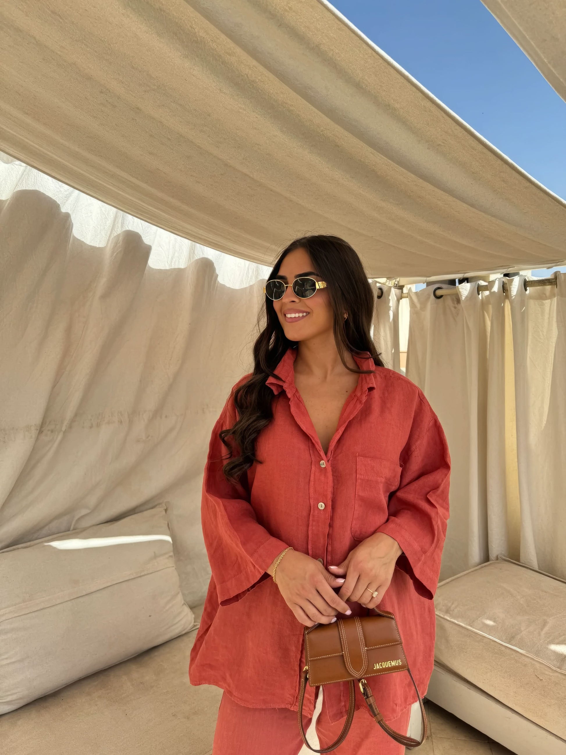 Women's Summer Oversized Button Down Shirt and Pants Set - product image 13