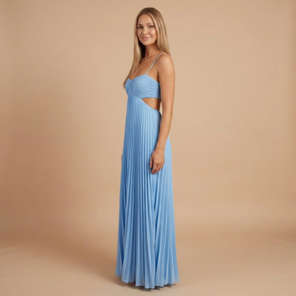 Women's Wedding Guest Pleated Halter Maxi Dress - product image 13