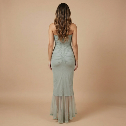 Women's Wedding Guest Ruched Cutout Maxi Dress - product image 3