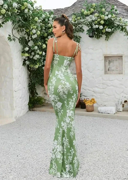 Women's Wedding Guest Floral Square Neck Maxi Dress - product image 7