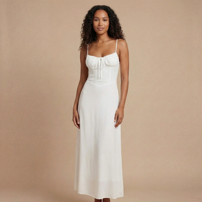 Women's Summer Tie Front Sweetheart Maxi Dress - product image 2