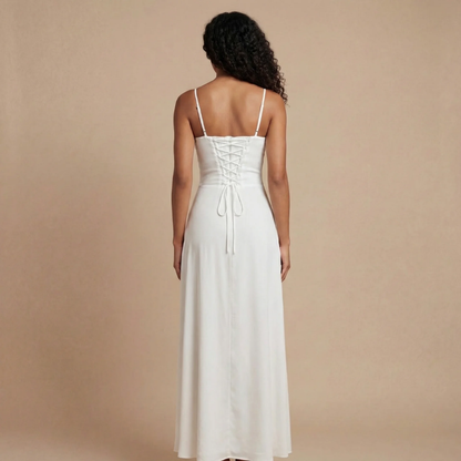 Women's Summer Tie Front Sweetheart Maxi Dress - product image 4