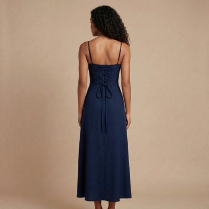 Women's Summer Tie Front Sweetheart Maxi Dress - product image 5