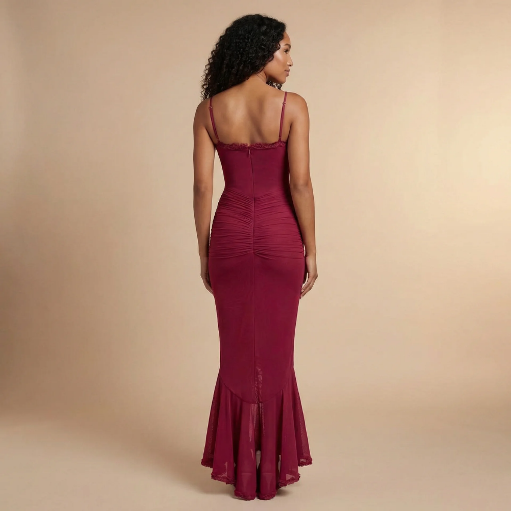 Women's Wedding Guest Ruched Sweetheart Maxi Dress - product image 6