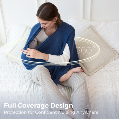 Women's Lightweight Knit Nursing Cover Poncho with Window - product image 30