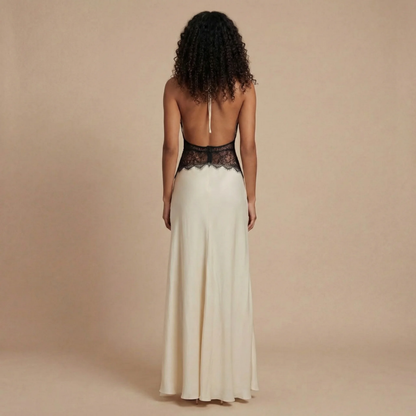 Women's Wedding Guest Halter V Neck Maxi Dress - product image 8