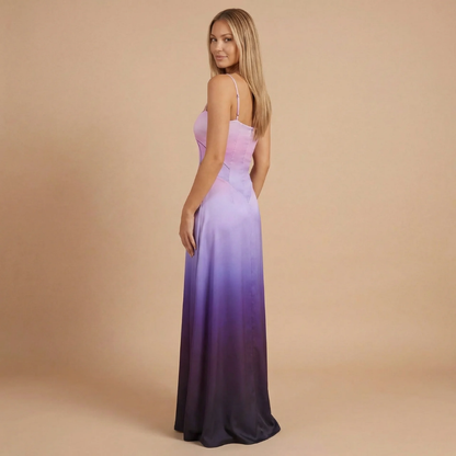 Women's Wedding Guest Satin Square Neck Maxi Dress - product image 6