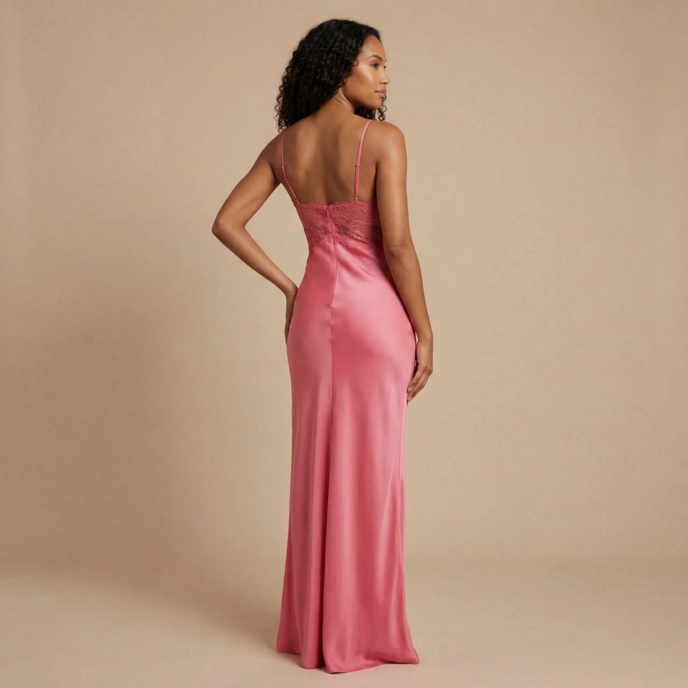 Women's Wedding Guest Halter V Neck Maxi Dress - product image 9