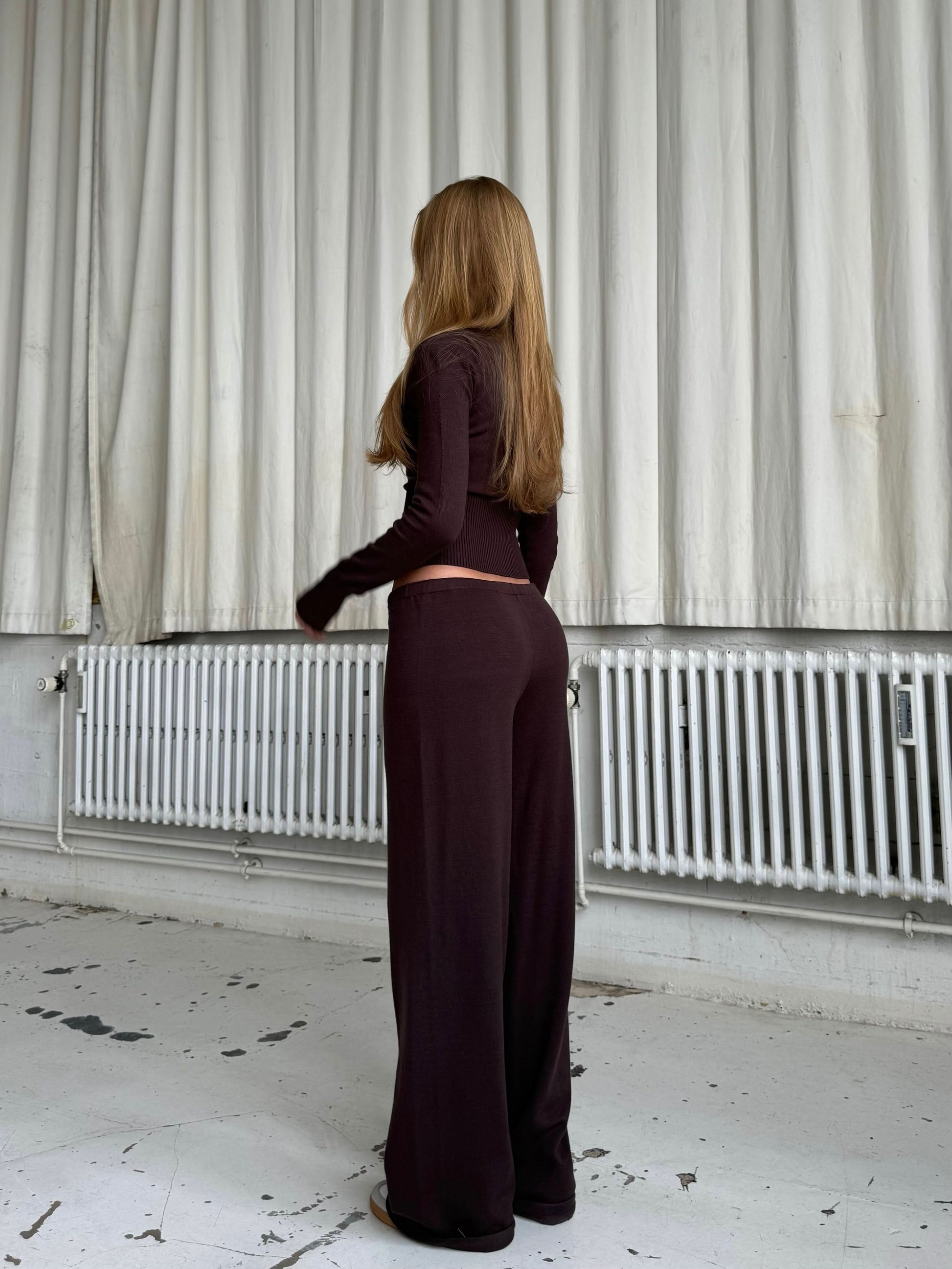 Women's Ribbed Knit Lounge Set Long Sleeve Top and Pants - product image 6