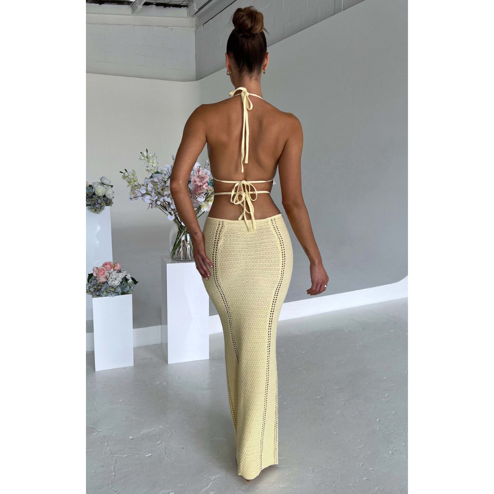 Women's Cocktail Plunge Neck Cutout Maxi Dress - product image 9