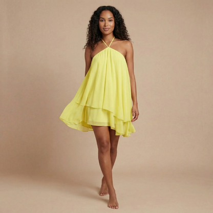 Women's Summer Halter Flowy Mini Dress - product image 4