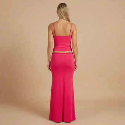 Women's Summer Maxi Skirt and Crop Top Two Piece Set - product image 2