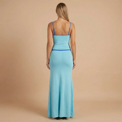 Women's Summer Maxi Skirt and Crop Top Two Piece Set - product image 4