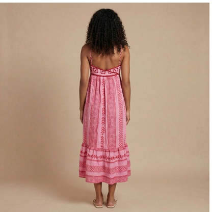 Women's Summer Boho Printed Square Neck Maxi Dress - product image 2