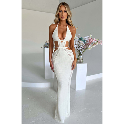 Women's Cocktail Plunge Neck Cutout Maxi Dress - product image 2