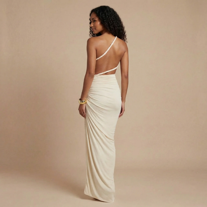 Women's Wedding Guest One Shoulder Cutout Maxi Dress - product image 2
