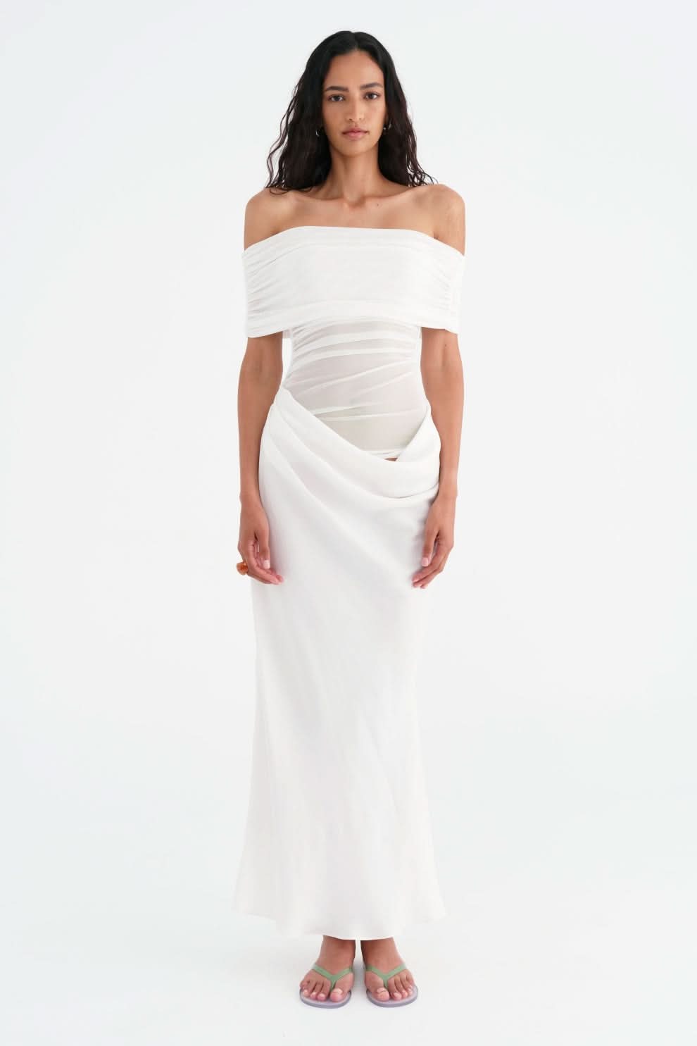 Women's Wedding Guest Off Shoulder Maxi Dress - product image 15