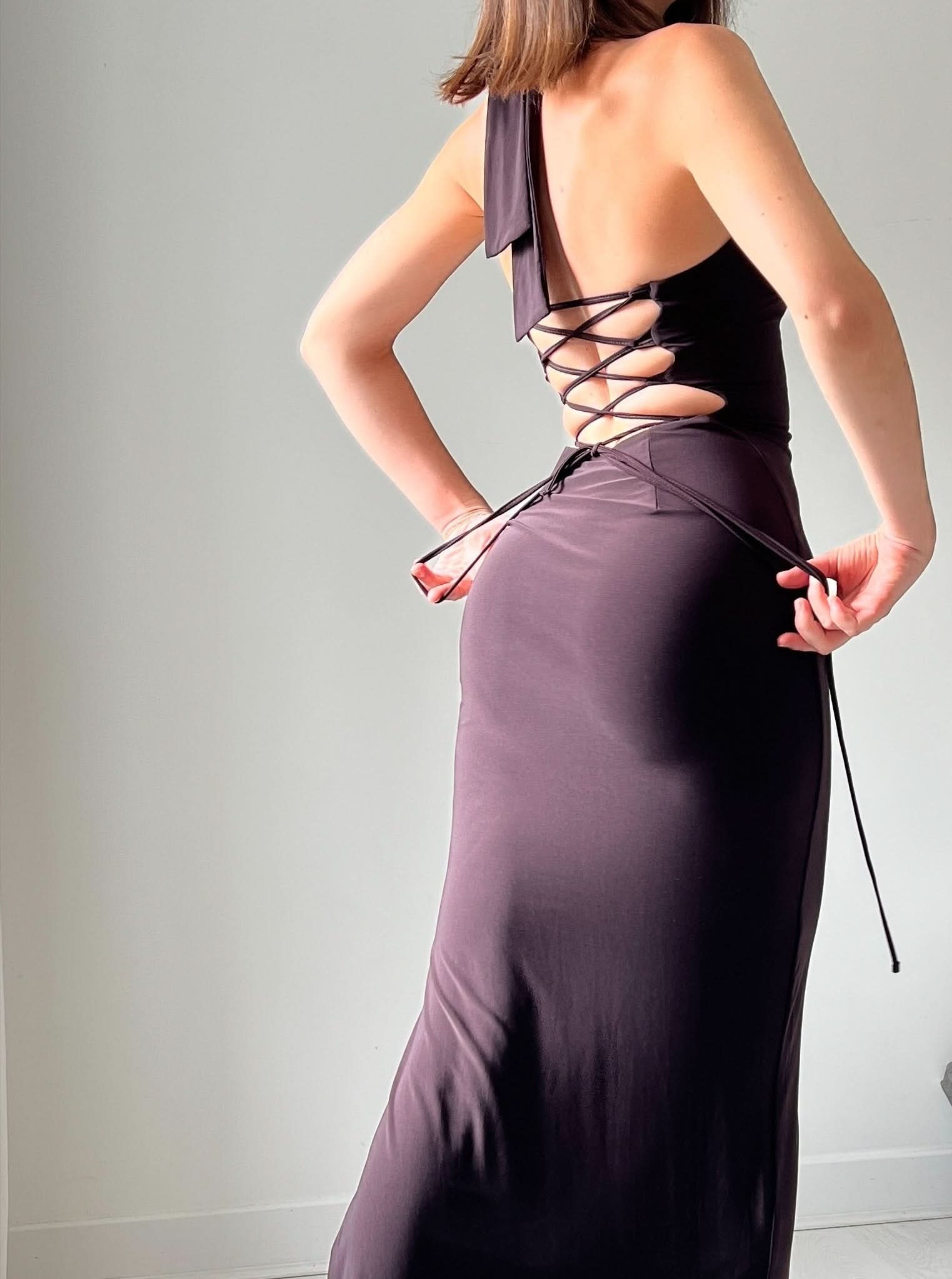 Women's Cocktail Halter Bodycon Maxi Dress With Side Slit - product image 11
