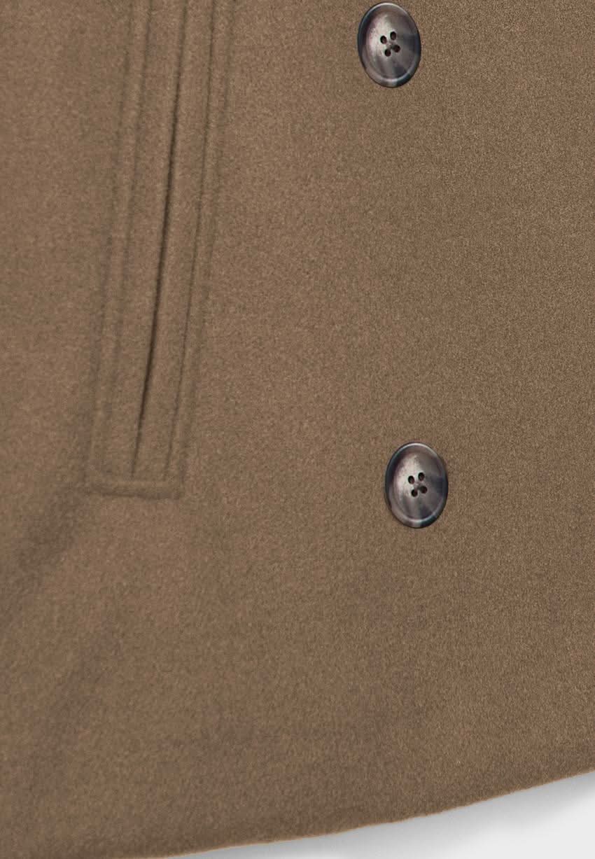 Women's Cropped Notch Lapel Double Breasted Jacket