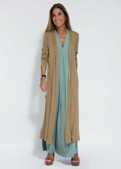 Women's Cocktail Sleeveless V Neck Maxi Dress With Slit