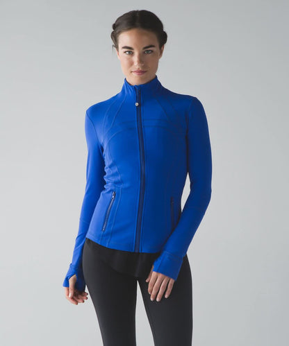 Women's Athleisure High Neck Zip Up Jacket With Pockets - product image 4