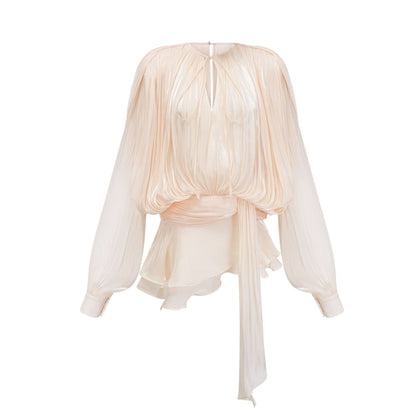 Women's Cocktail Long Sleeve Ruffled Mini Dress - product image 11